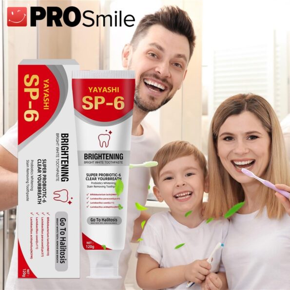 PROSmile SP-6 Probiotic Toothpaste | Teeth Whitening, Plaque Removal & Fresh Breath - Image 2