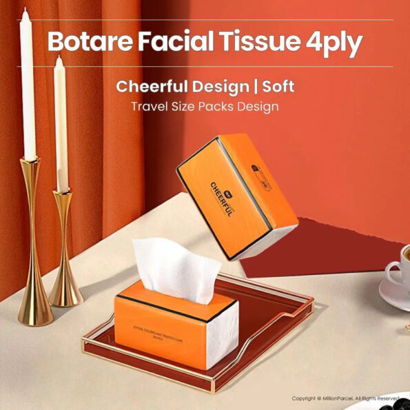 Last day special offer-Botare Air-Cushion Face Tissue Paper | Cheerful 4ply x 72pack - Image 2