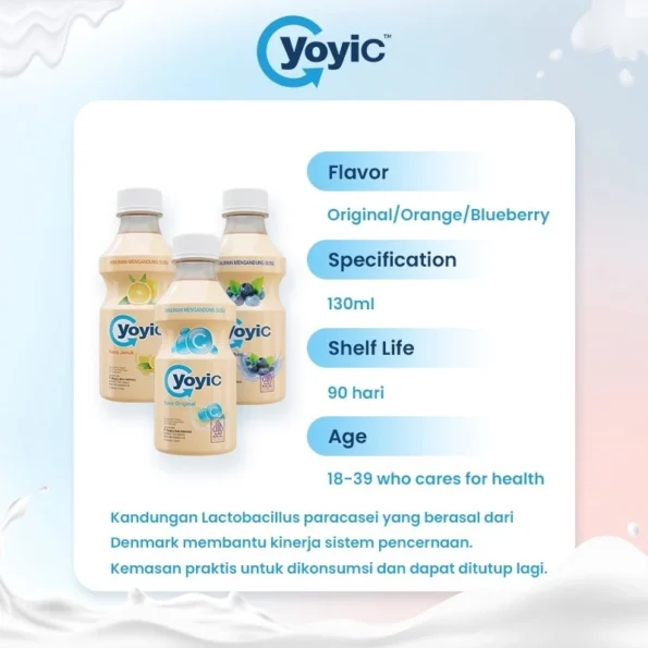 Clearance Sale-Yoyic Mengniu Youyi C lactic acid bacteria drink 130ml*24 bottles - Image 2