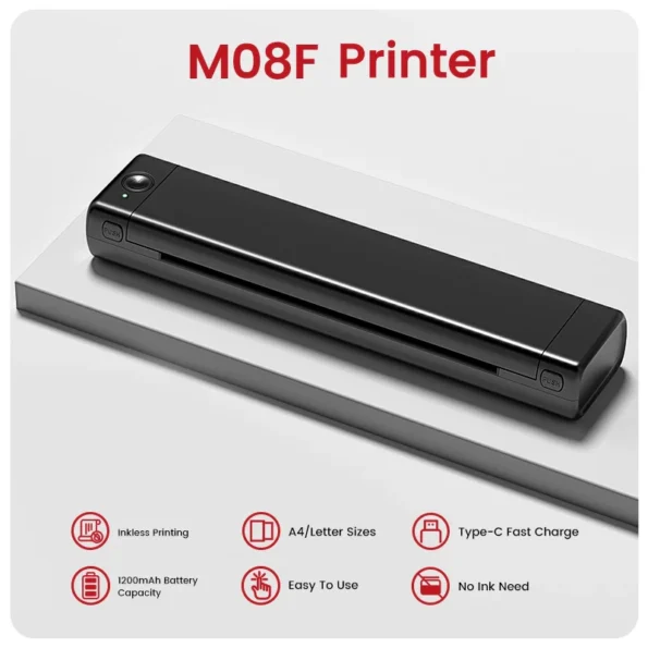 ⏰Today Olny RM4.99⏰M08F Letter & A4 Portable Printer - Image 3